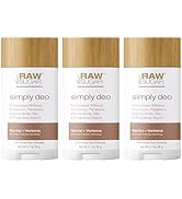 Raw Sugar Aluminum Free Deodorant Stick, Simply Deo Bundle (Pack of 3) Whole Body Deodorant for W...