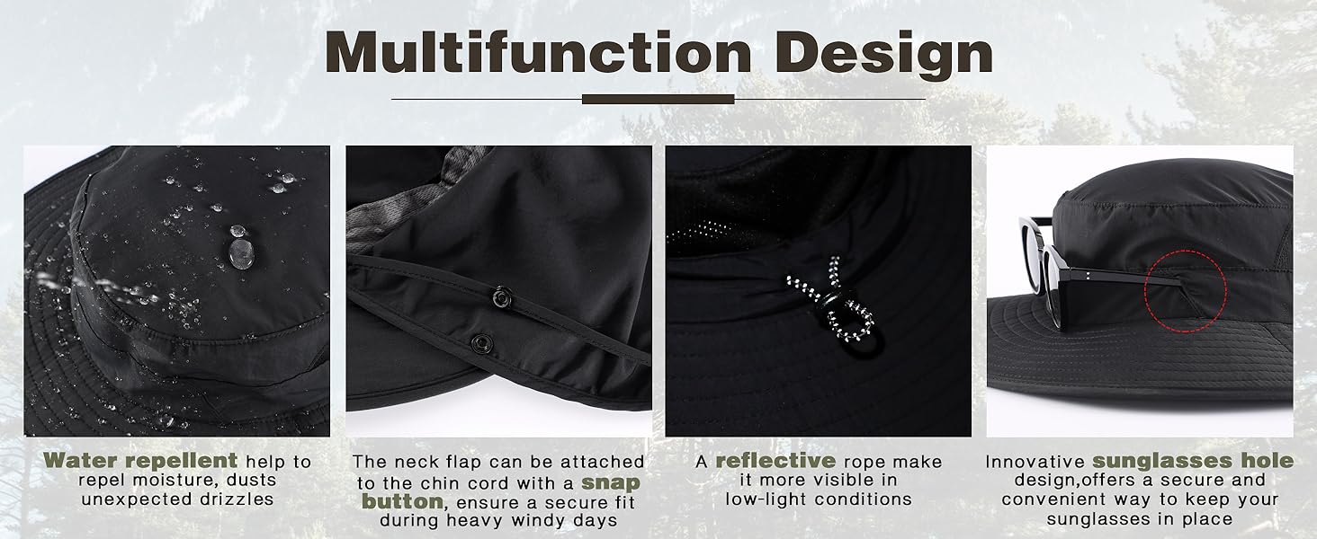 multifunction design for sun hat for outdoor