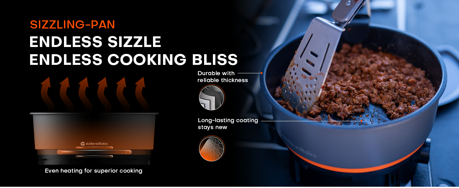 Sizzling pan