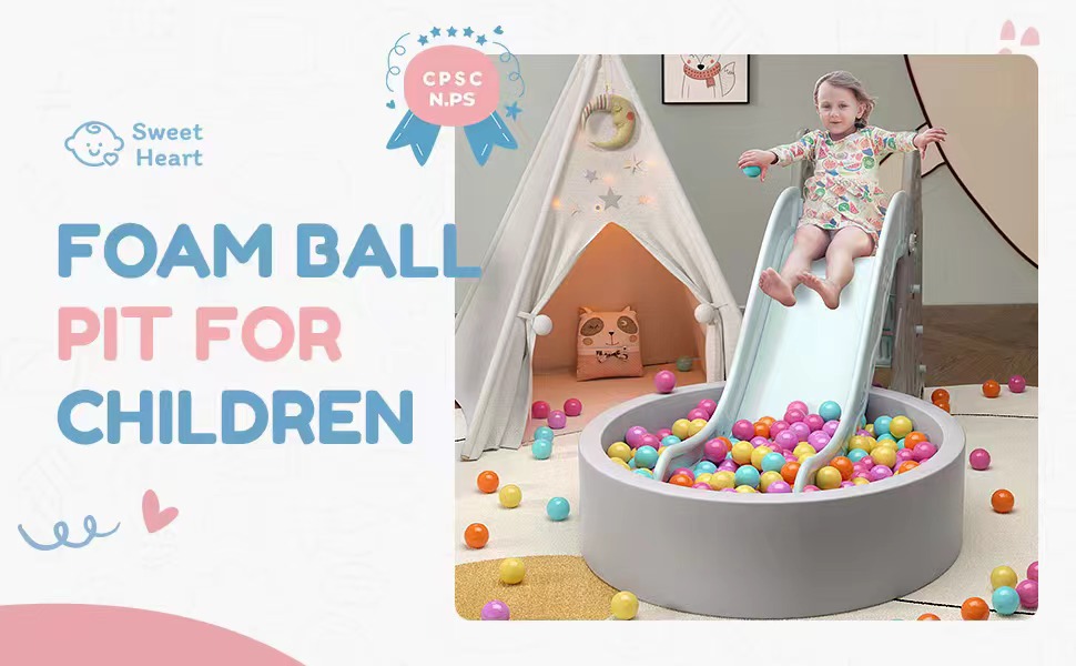 Elftopia Baby Foam Ball Pits,Round Ball Pools for Toddlers