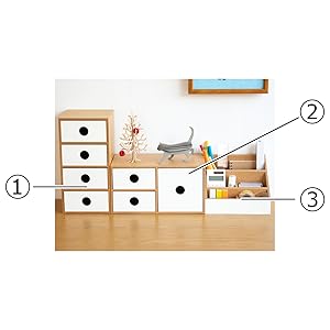 フェリシモ　木製ドロワー　引き出し　小物収納 送料無料 まとめて フェリシモ 木製ドロワー スタッキング可能