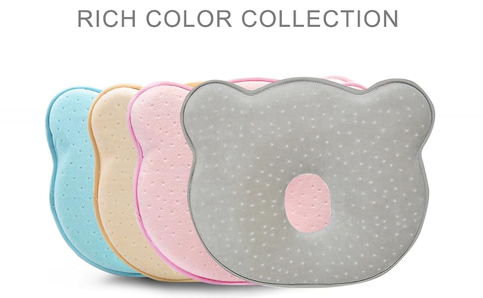 Baby Pillow Head Shaping Newborn Infant Memory Foam Pillow with