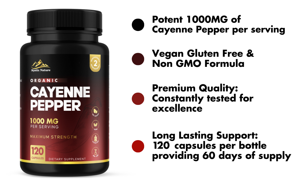 What Is The Best Cayenne Pepper Supplement To Take Cayenne Pepper Capsules | 120 Capsules | 1000 MG | 100% Natural