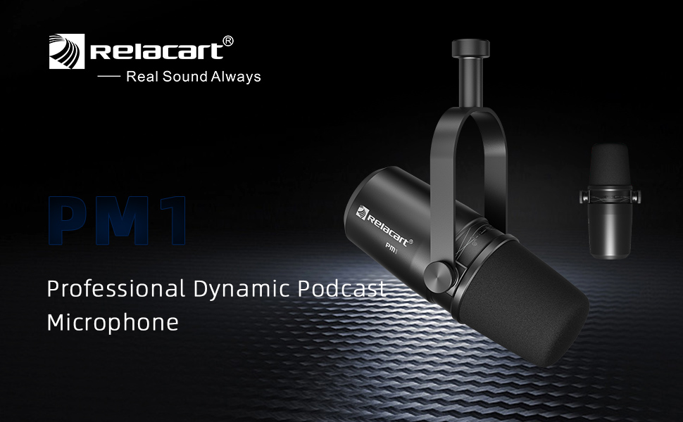 RELACART PM1 Cardioid Dynamic Microphone for Singing, Live