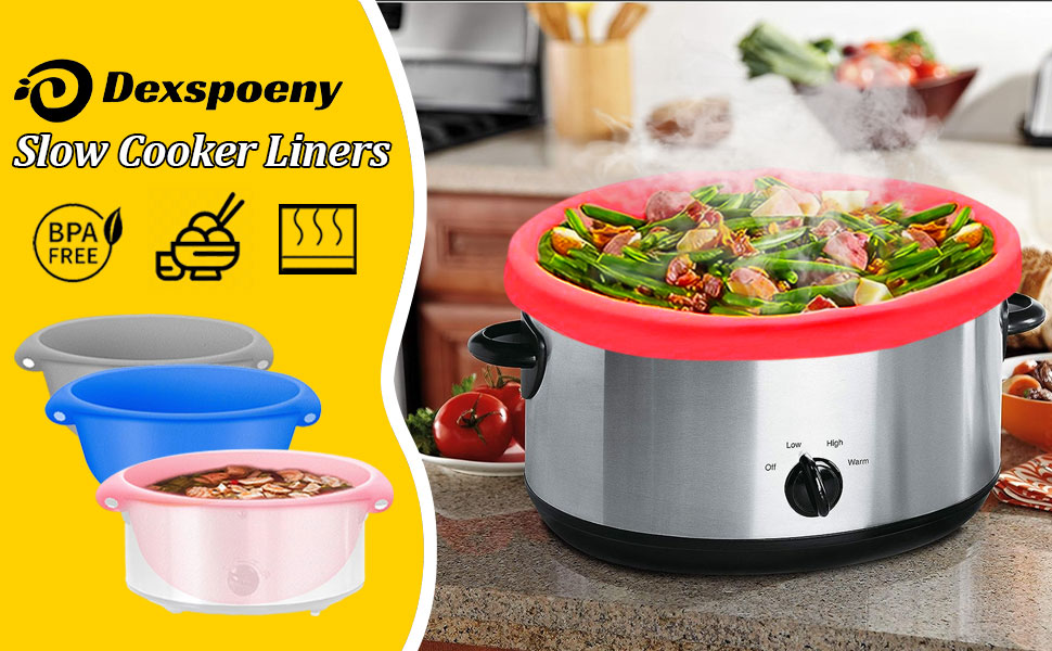 Dexspoeny Reusable Liner (for CrockPots), Silicone