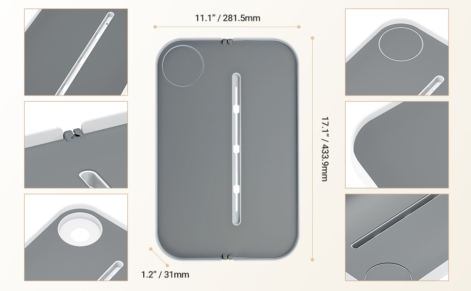 KIWIFOTOS Bedside Shelf Removable Bedside Tray Bunk Bed