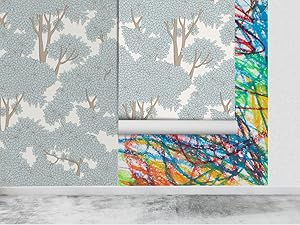 tree peel and stick wallpaper