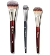 BK Beauty Brushes Set - A506, 109 & 101 Concealer, Contoured Foundation, and Mini Foundation Brus...
