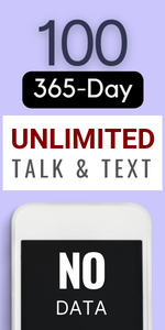 Jethro Mobile Simple Plan 365 day 1 year unlimited talk and text no data on t-mobile's network