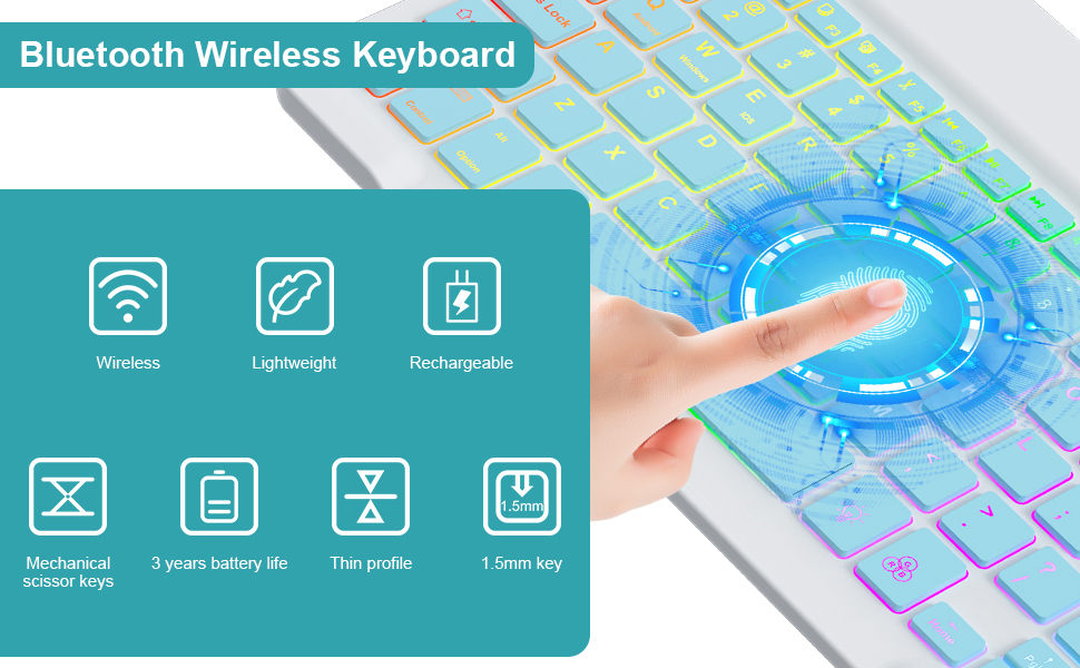 iPad Keyboard Case 9.7 for iPad 2018 6th Gen, iPad Pro 9.7