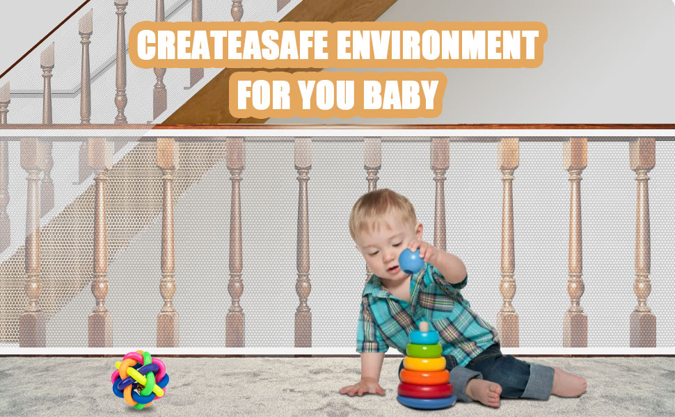 Child Proofing Banister Guard Net