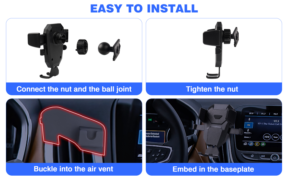 Karltys Compatible with Cell Phone Holder Chevy Chevrolet