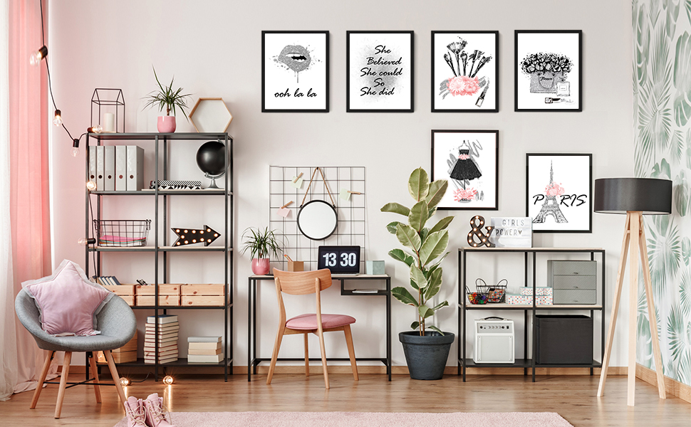 bedroom paris wall decor paris room decor fashion wall art makeup posters for wall canvas room decor