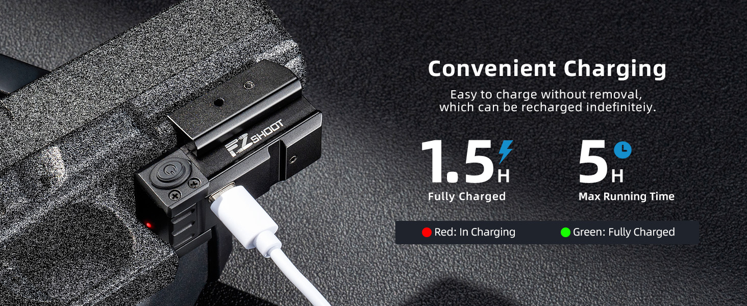 EZshoot Rechargeable Laser Sight for Picatinny Pistol with Long Battery Life