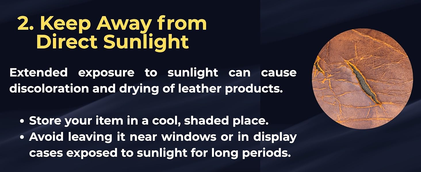 Keep way from from direct sunlight