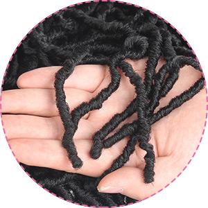 Leeven 18 Inch Soft Locs Crochet Hair Goddess Wavy Locs Braided Hair Extensions