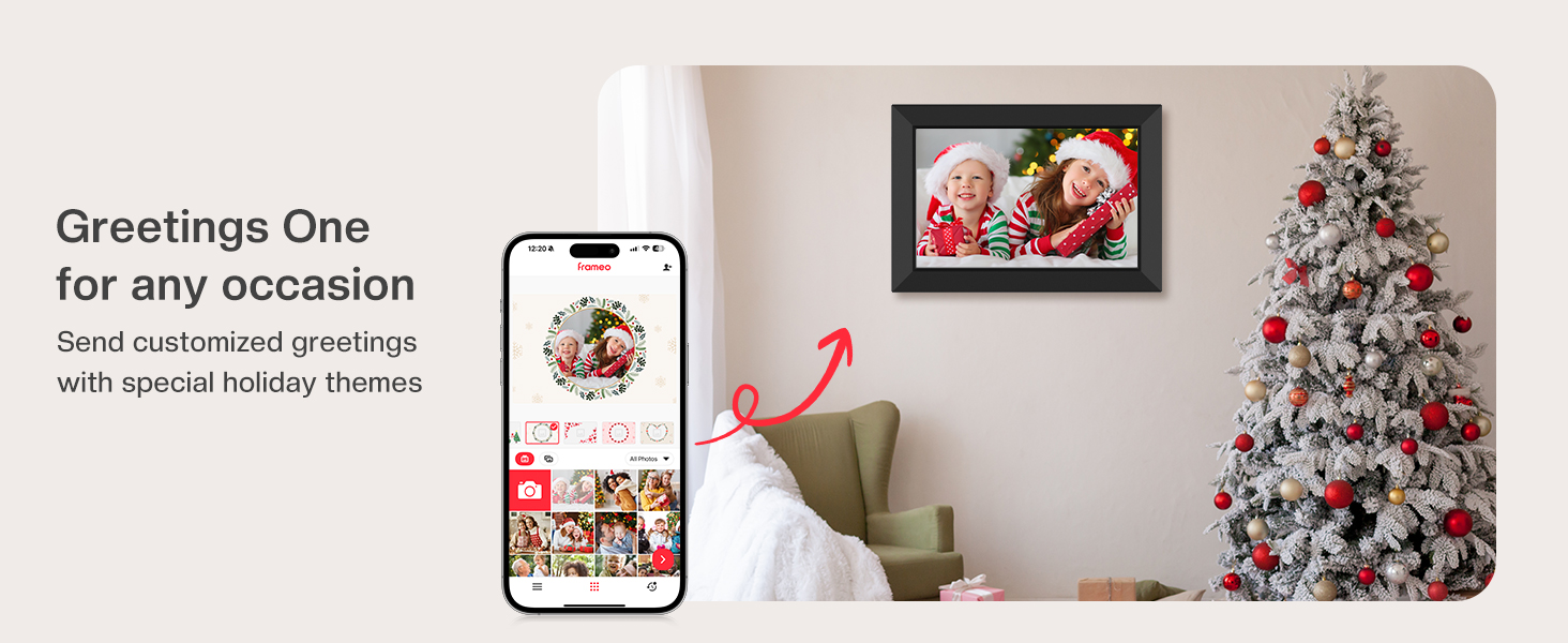 frameo digital frame wifi picture photo video share moment from phone