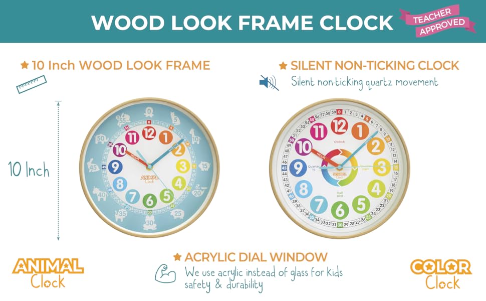 Animal Clock - Color Clock - Features