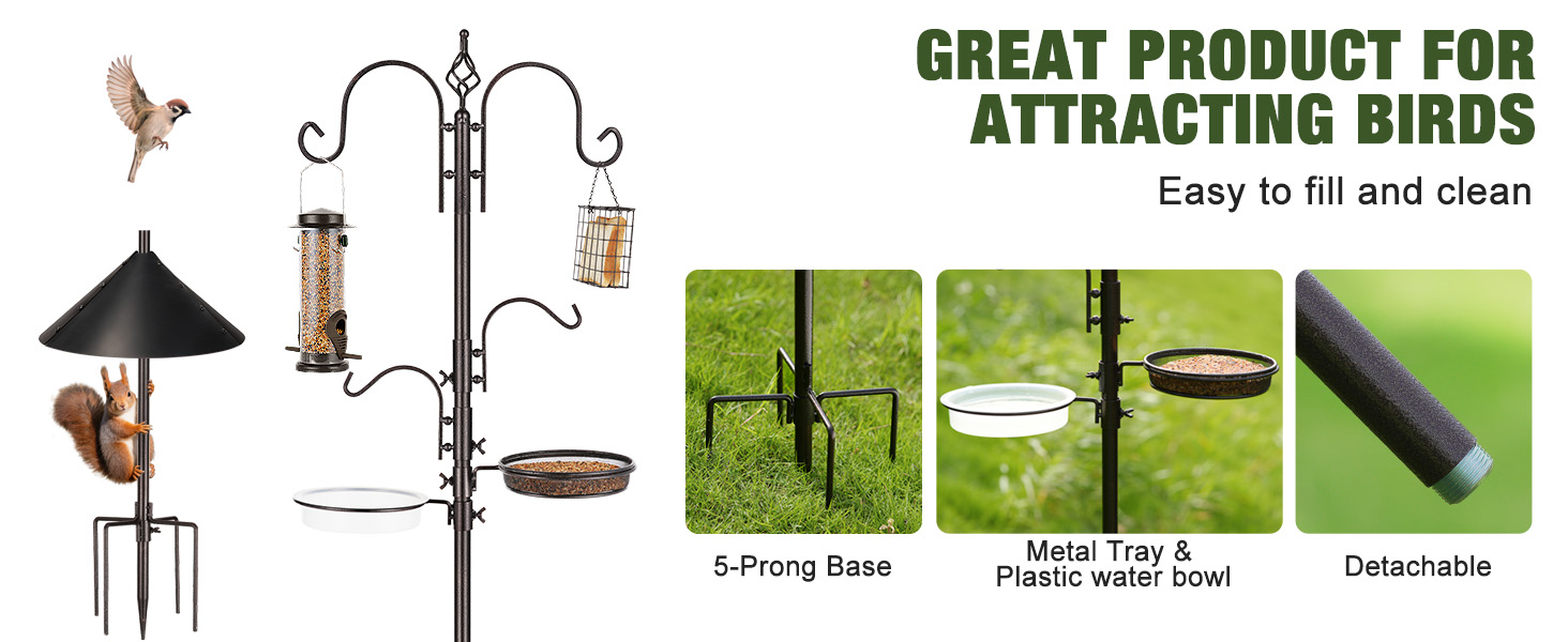 Multi Bird Feeder station