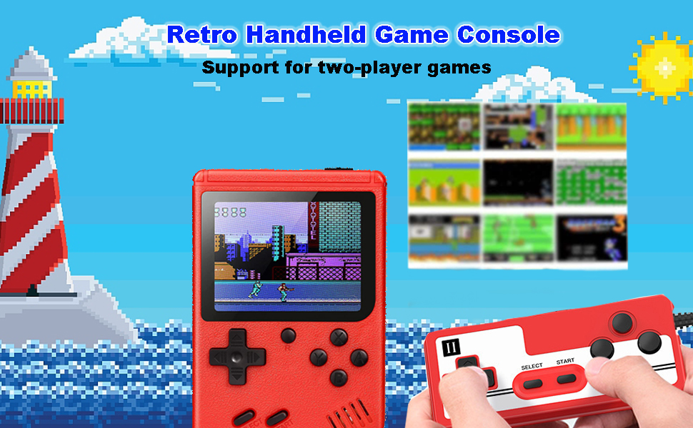 Handheld Game Console with 400 FC GamesRetro Game Console