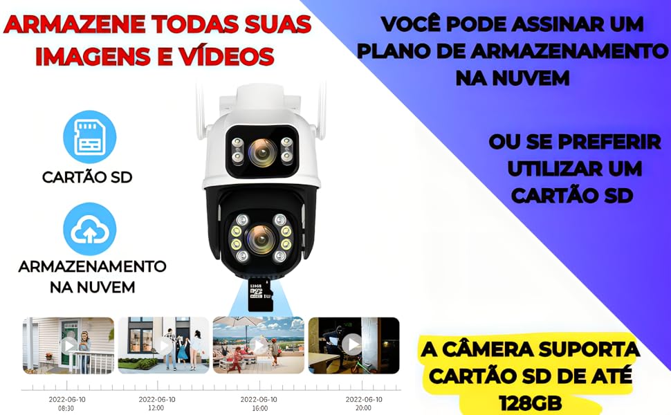 Câmera de Segurança Wi-Fi Full HD