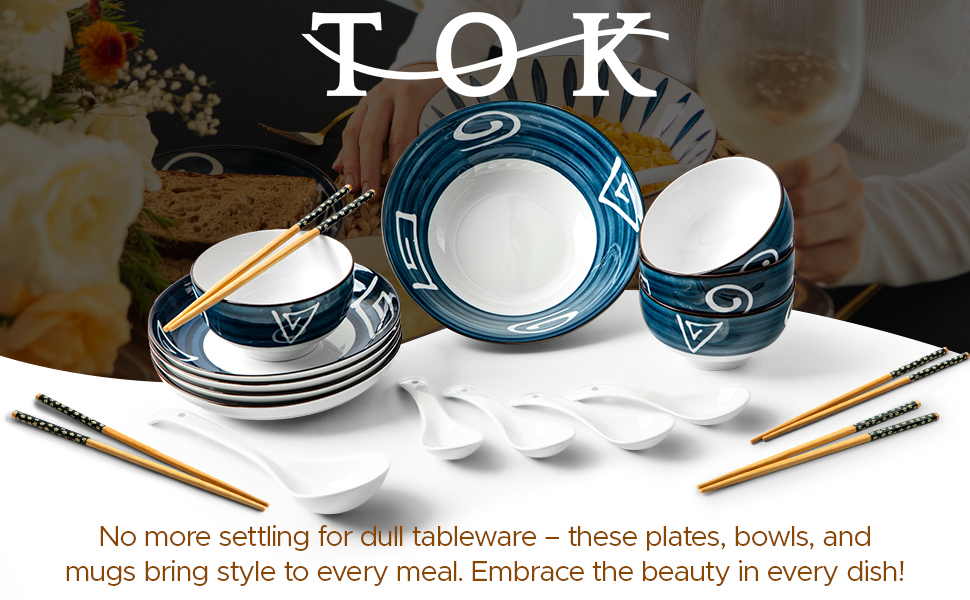 食器 kokko Amazon.com | TOK Japanese Ramen Bowl Set with Chopsticks