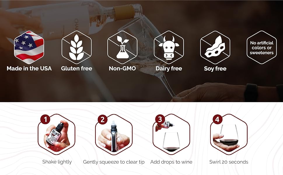 Drop It Wine Drops, Combo Pack Original and for Tastings