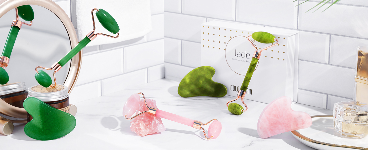 gua sha and jade roller