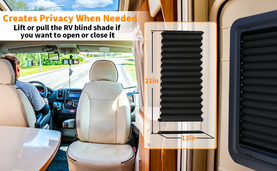 AODQ RV Door Window Shade Compatible with Lippert Prepped