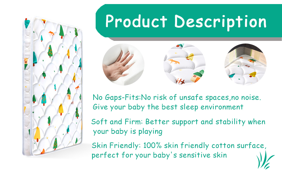 Premium Pack and Play Mattress Pad Fabric Soft and