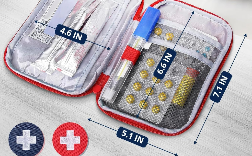 AASAISH Mini First Aid Kit Travel Pouch Medicine S... 5 first aid box,emergency kit,medicine storage,medical emergency,home,outdoor survival kit,medical tap