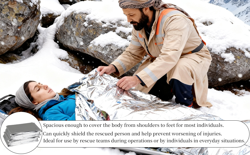 mylar cold weather homeless pack supplies car outdoor foil gear reflective winter shelter aid heat