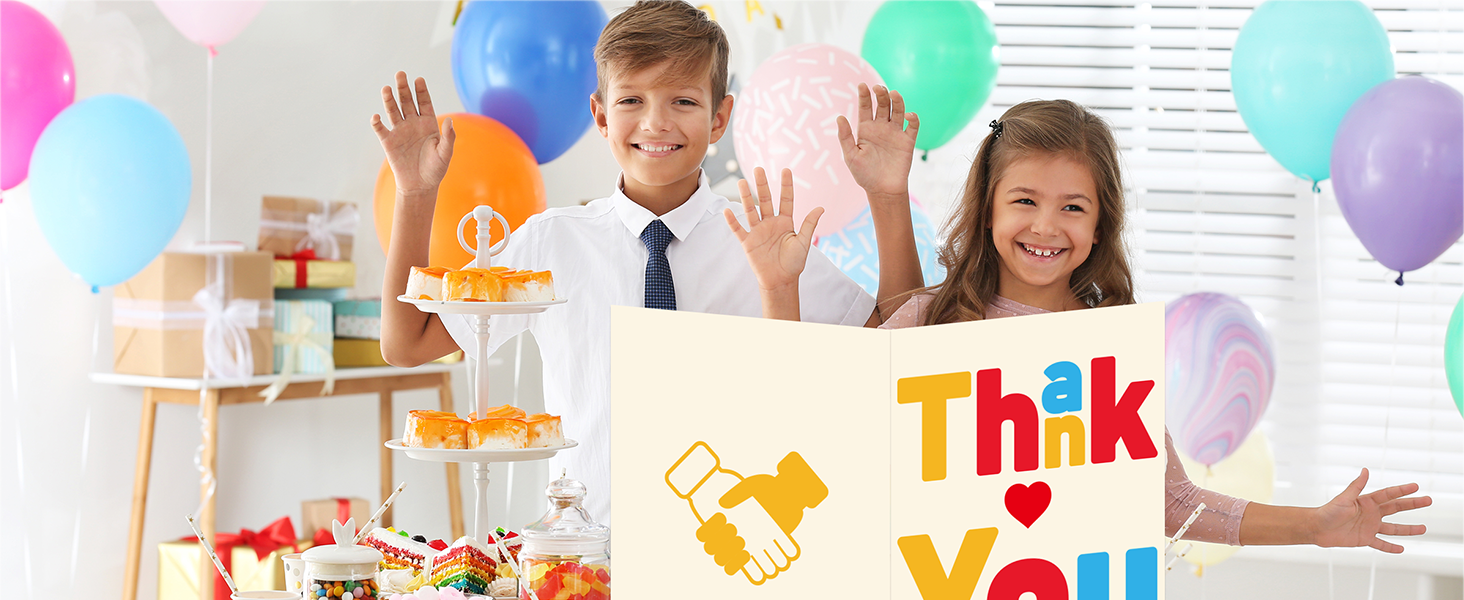 Jumbo Thank You Greeting Card with Envelope Gratitude