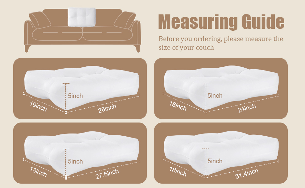 Royalay Supportive Sofa Waist Cushion Replacement Stuffing Fill with Quilt Design, Removable Back Pillow for Lumbar S 4759f5c9 8e49 456b 931c F401cc8e8034. CR0,0,970,600 PT0 SX970 V1