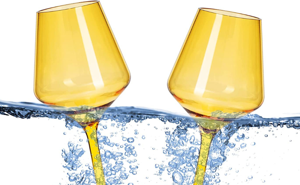 Floating Wine Glasses for Pool Set of 215 OZ