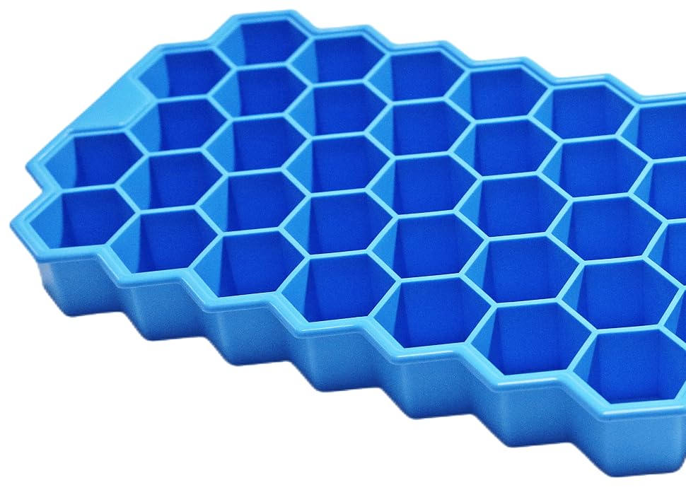 Ice Cube Trays for Freezer with Lid37 Grid Silicone Ice