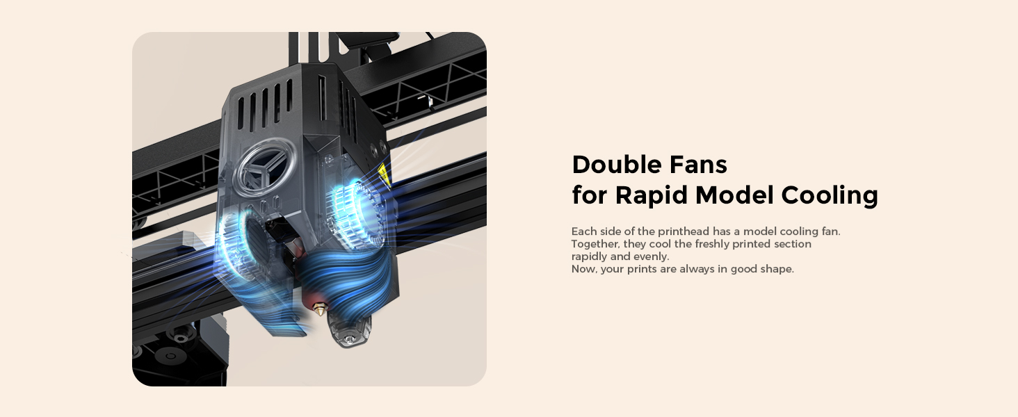 Double Fans for Cooling