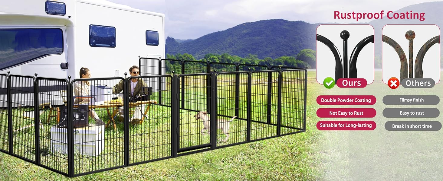 Dog fence for camping
