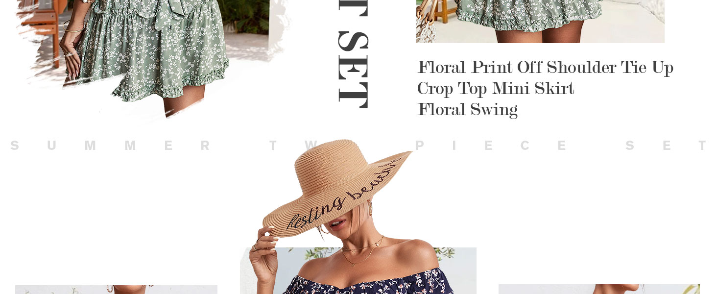 summer two piece set