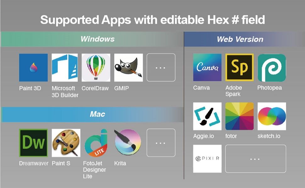 Apps with Hex code field