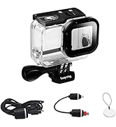 Suptig Replacement Waterproof Case Protective Housing Compatible for GoPro Hero 7 Black Hero 5 Go...