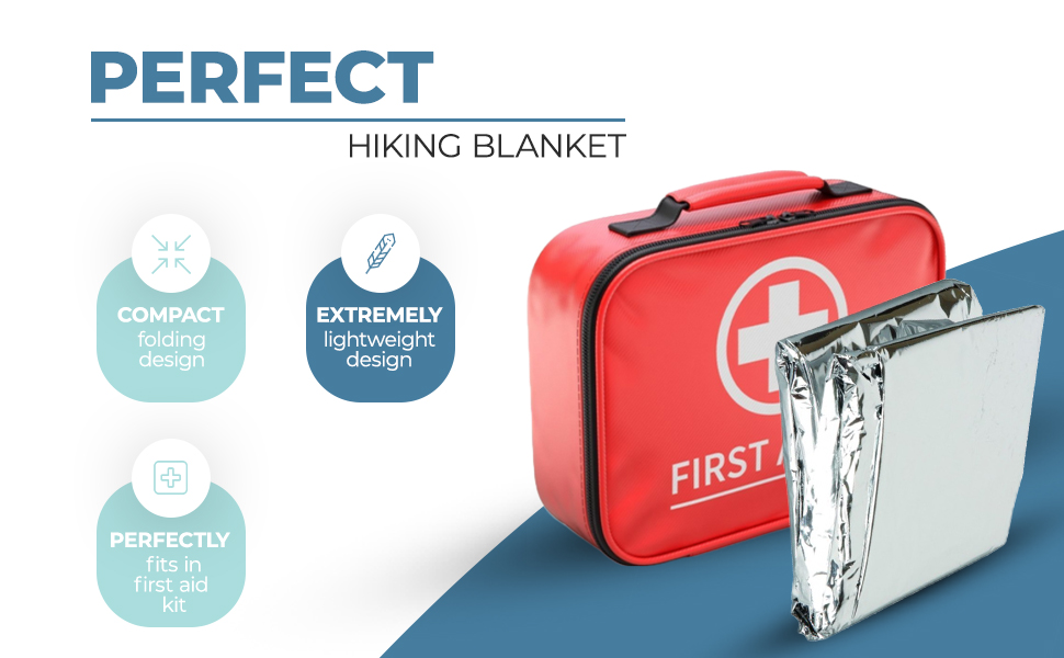 ISIKEL Emergency Blankets with Reusable Design Thermal Blanket to Retain Body Heat