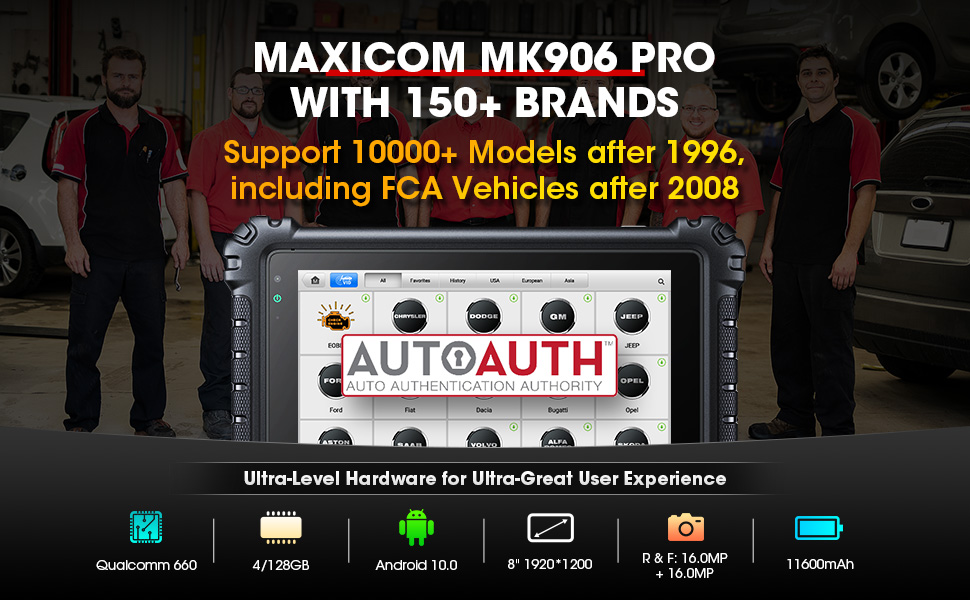6-Autel Scanner MaxiCOM MK906BT MK908P Maisys MS906 MS906BT MS908S PRO