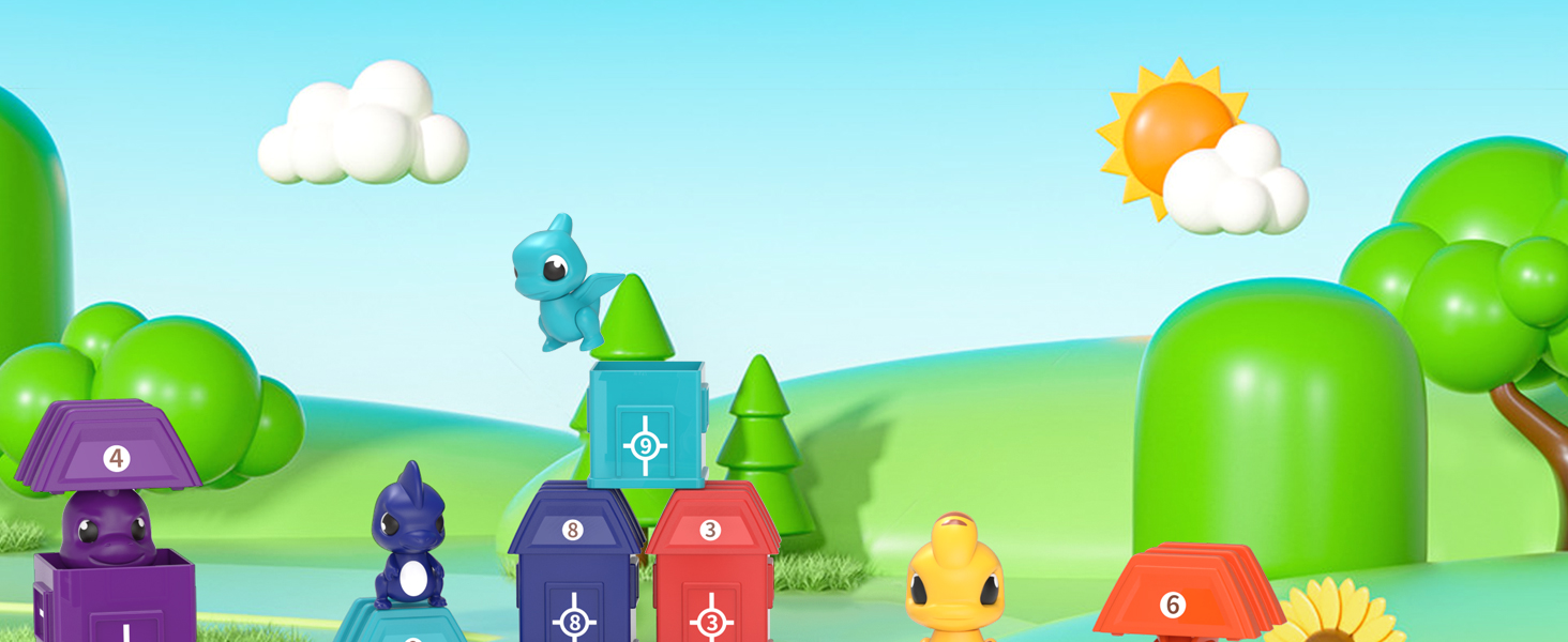 40Pcs Dino Montessori Toy for 1 2 3 Year Old, Educational