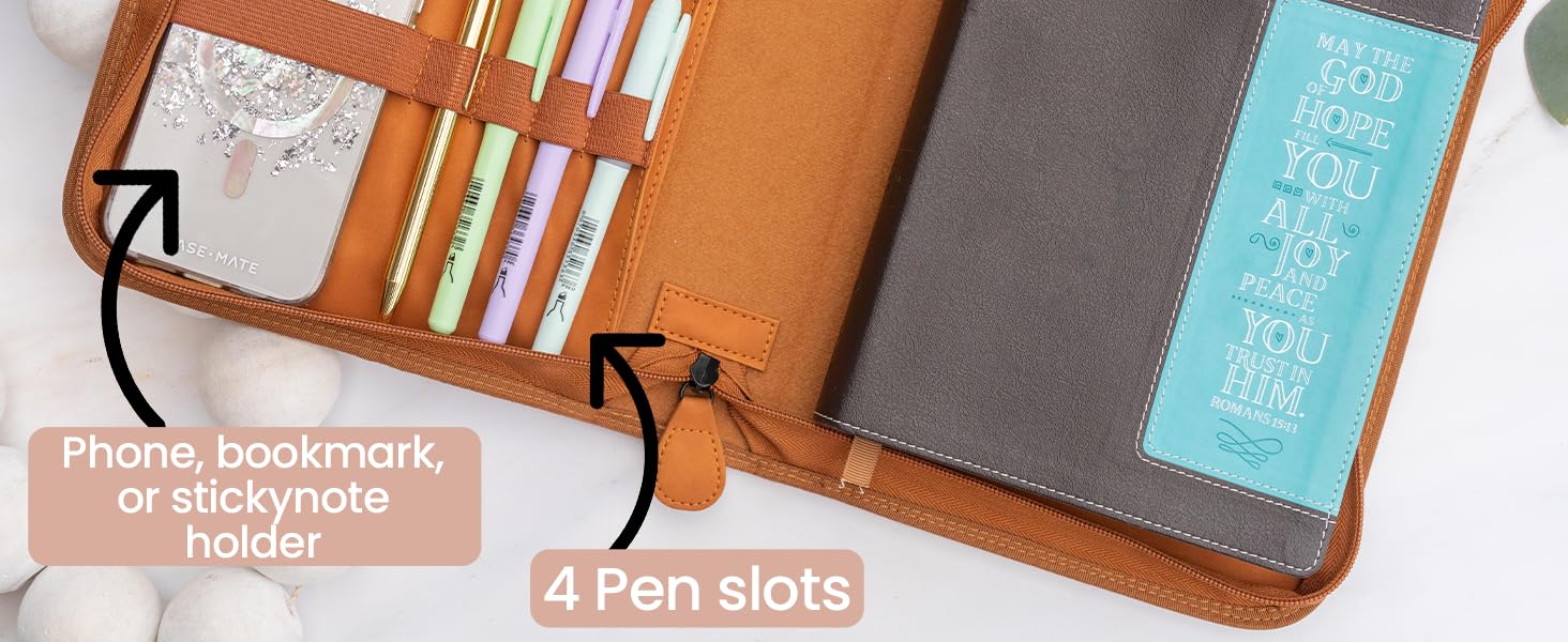 Bible Cover Case for Women PU Leather Bible Covers for