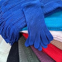 HILLSAHDE womens scarf and glove set