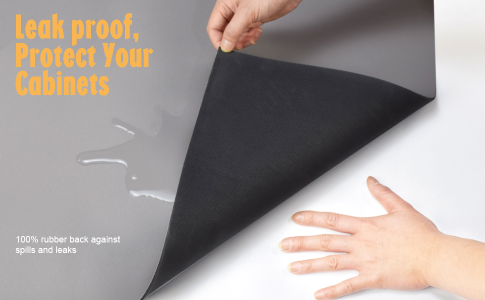 Under Sink Mats, 34" X 22" Or Smaller Cut to Fit Under Sink