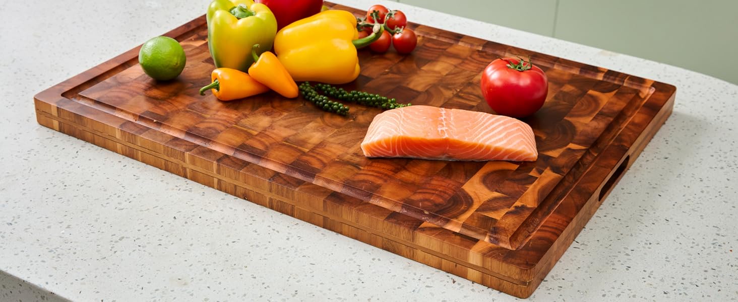 large cutting boards for kitchen, 24 x 18 acacia wood cutting board, wooden cutting board