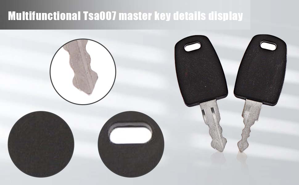 2Pcs Multifunctional Tsa007 Master Key,Safe Tsa007 Key,Suitcase TSA Key