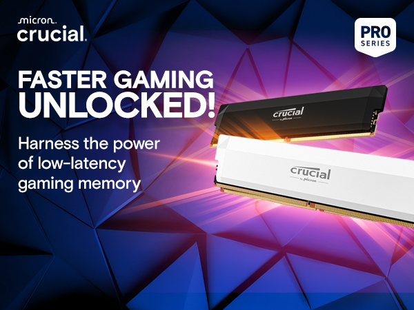 Crucial Pro DDR5 RAM 32GB Kit (2x16GB) 6400MHz CL38